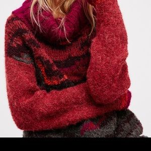 Free People Tiger Eye Sweater/Dress 🍁🐯 RARE