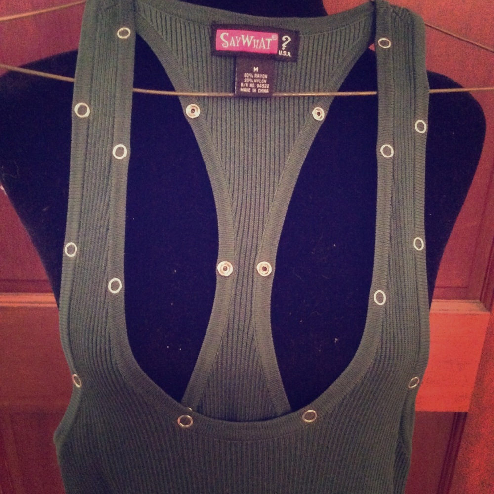 Stretch Tank Snap Dress