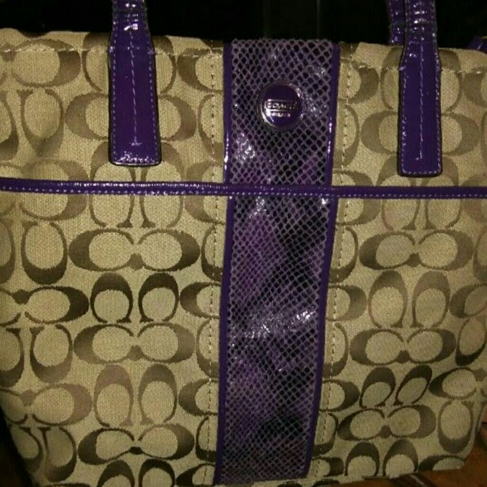 Coach Monogrammed Purse