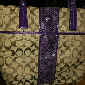 Coach Monogrammed Purse
