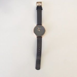 Skagen Womens Hagen Leather strap watch, rose-gold
