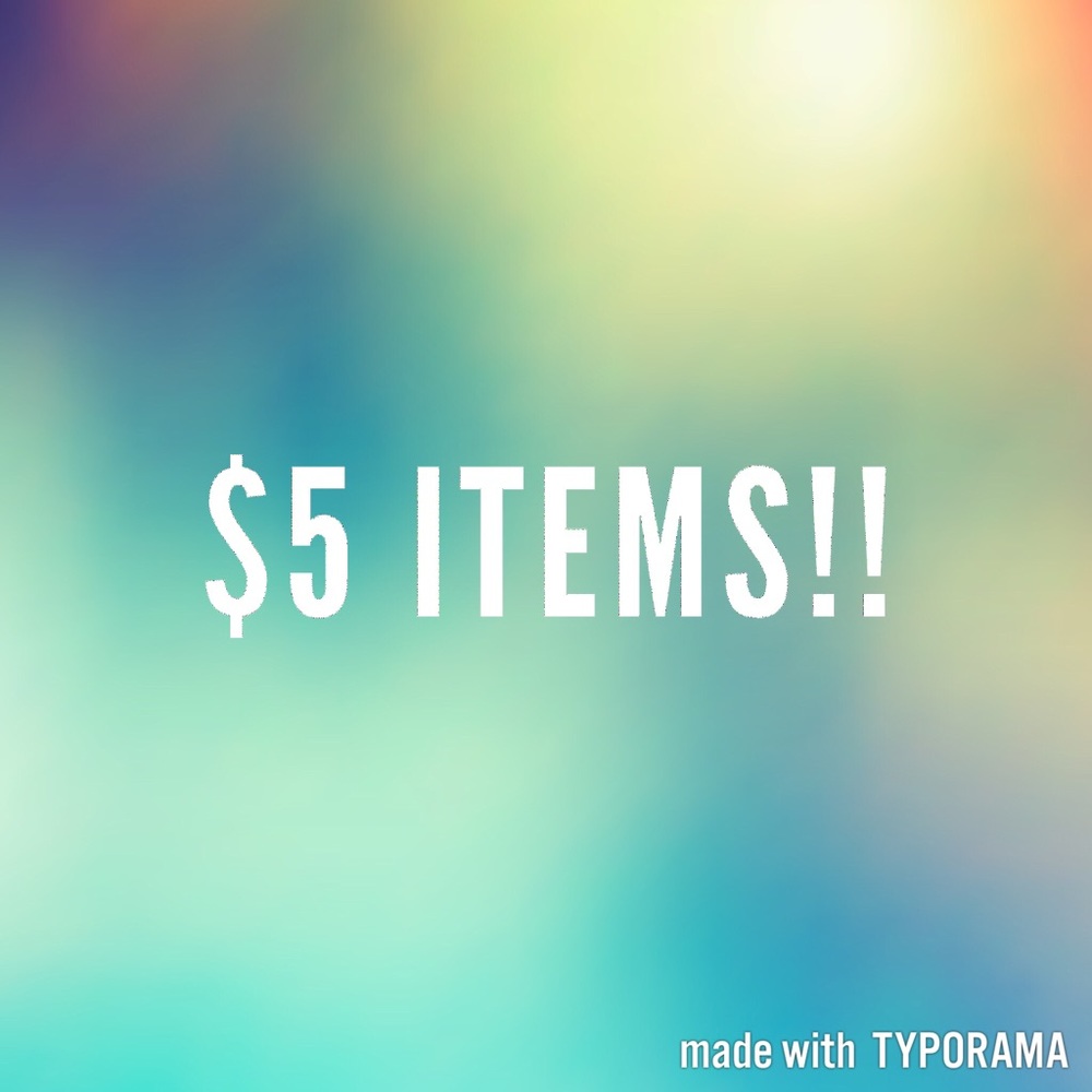 $5 items!