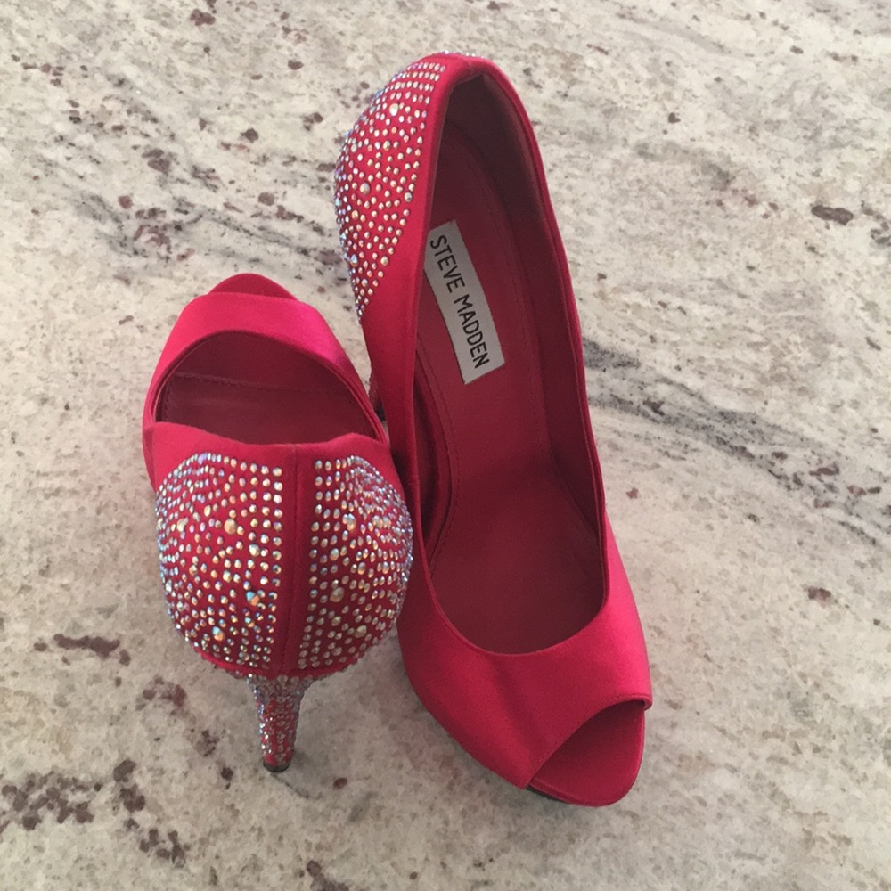 Rhinestone heel Women's Shoes
