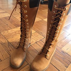🔥Authentic lace up knee high timberlands🔥