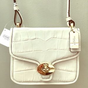 Coach embossed  croc mini new w tags & Dust bag.
