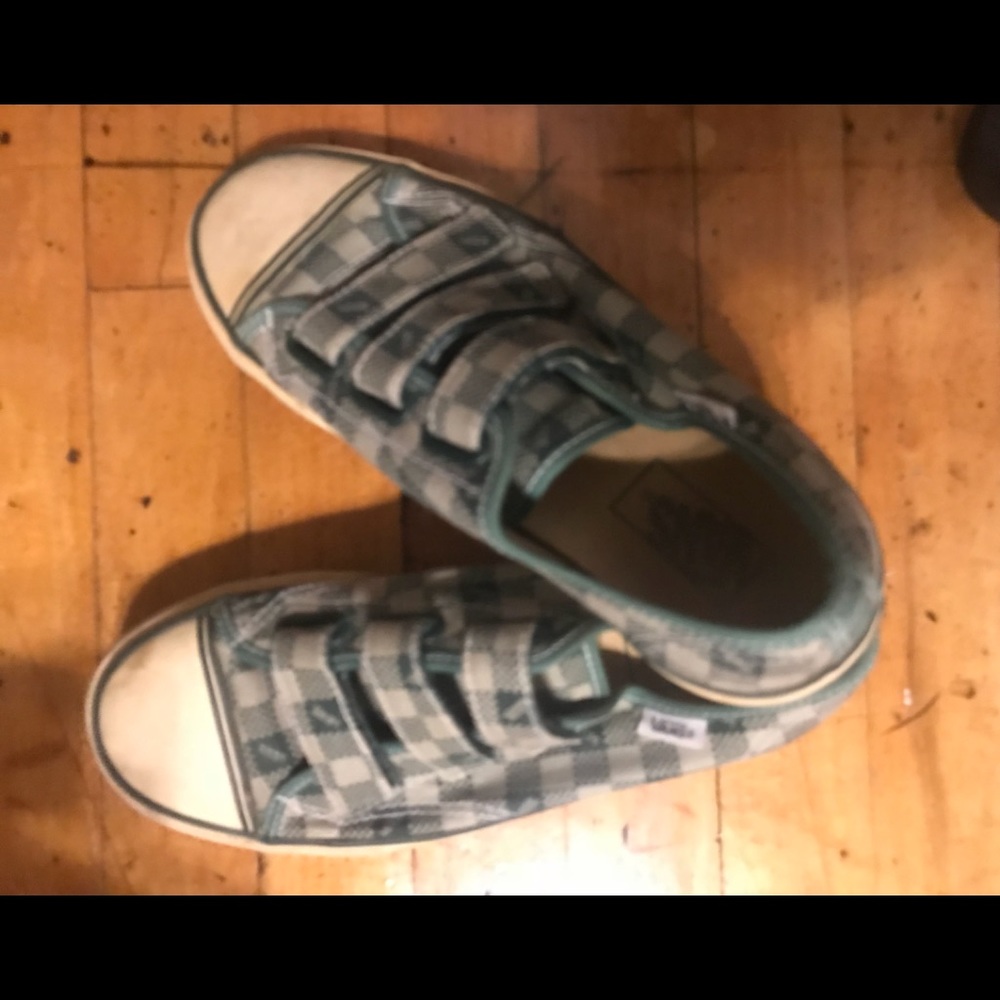 Vans Velcro Green Checks Size 8 $8