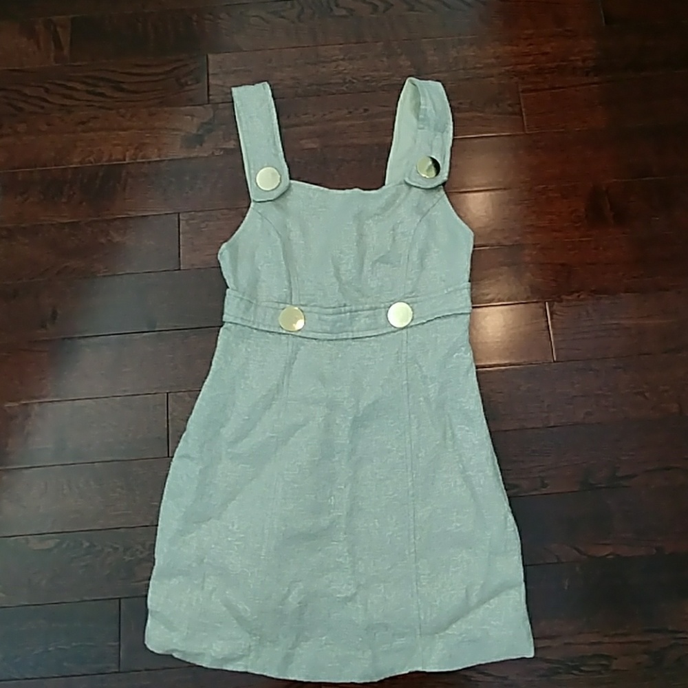 Adorable metallic jumper dress
