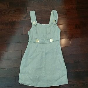 Adorable metallic jumper dress