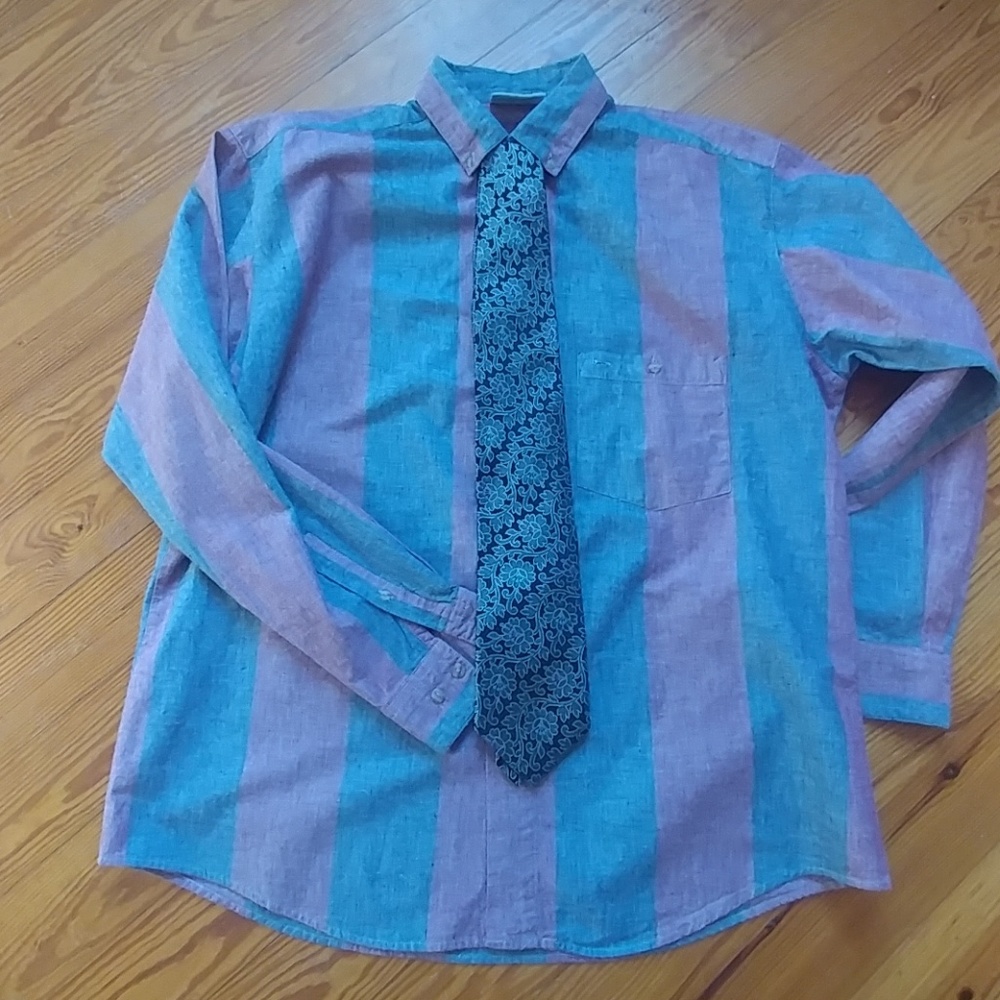 Gulf Traders long sleeve Shirt & Tie