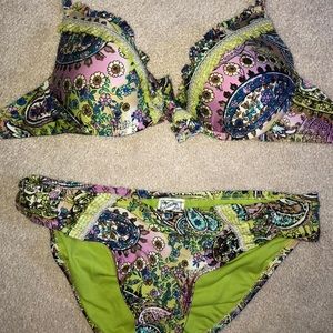 Lucky Brand paisley bikini!