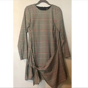 Zara Grey plaid dress