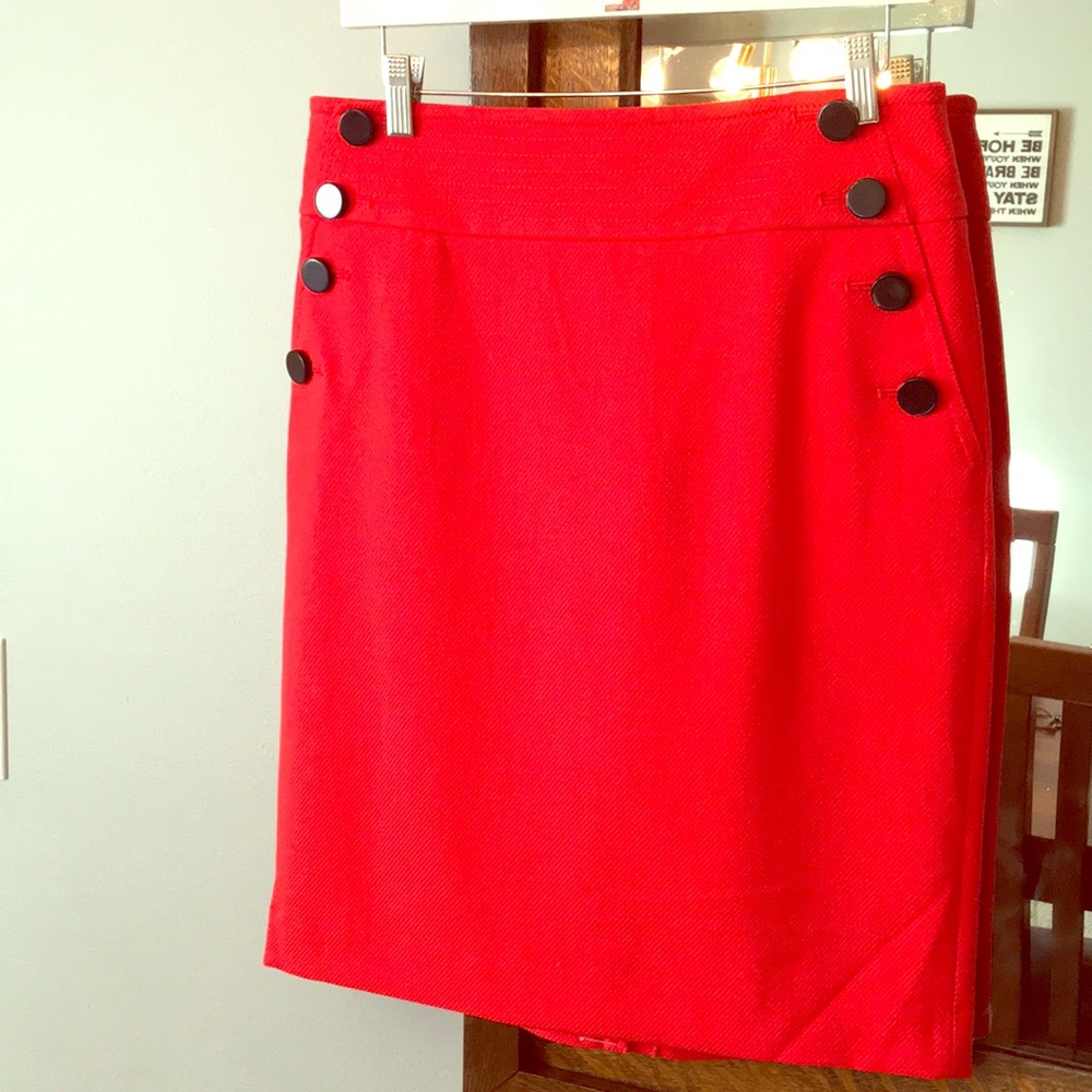 LOFT Sailor Skirt, Red