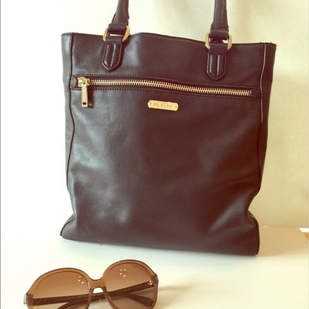 Cole Haan Black Leather Tote