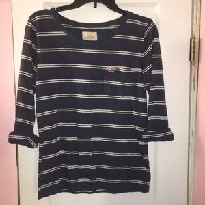 3/4 striped tee