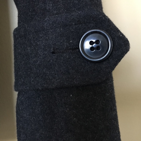 HP🎉{Herman Kay} NWOT Black Vintage Wool Peacoat - Picture 4 of 7