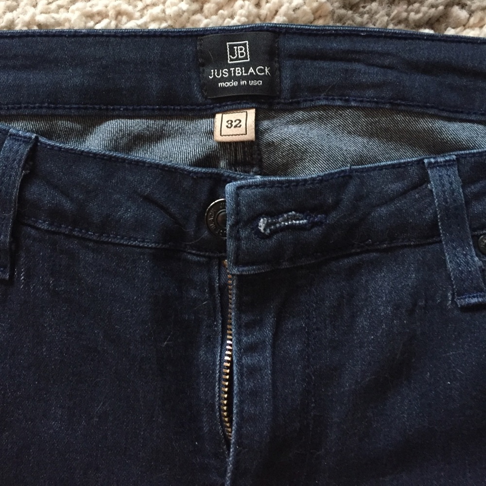 Just Black skinny jeans with zipper ankle
