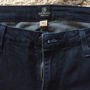 Just Black skinny jeans with zipper ankle