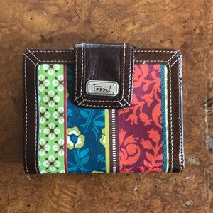 Fossil Passport Wallet- Genuine Leather