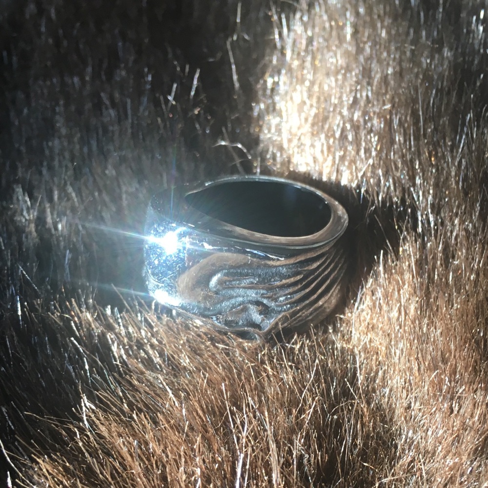 Skull Silver Ring - image 3