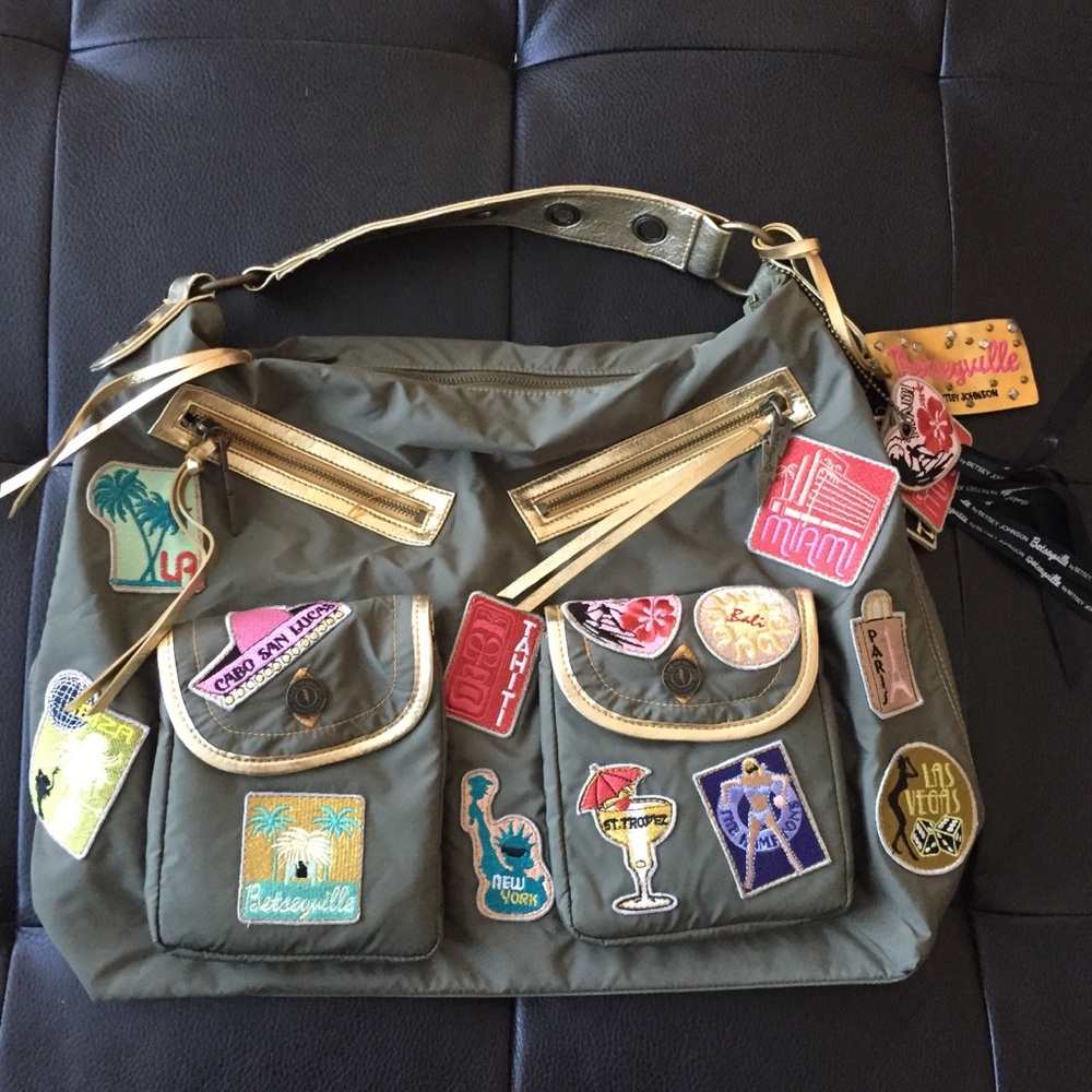 Vintage Betsy Johnson Army Bag.