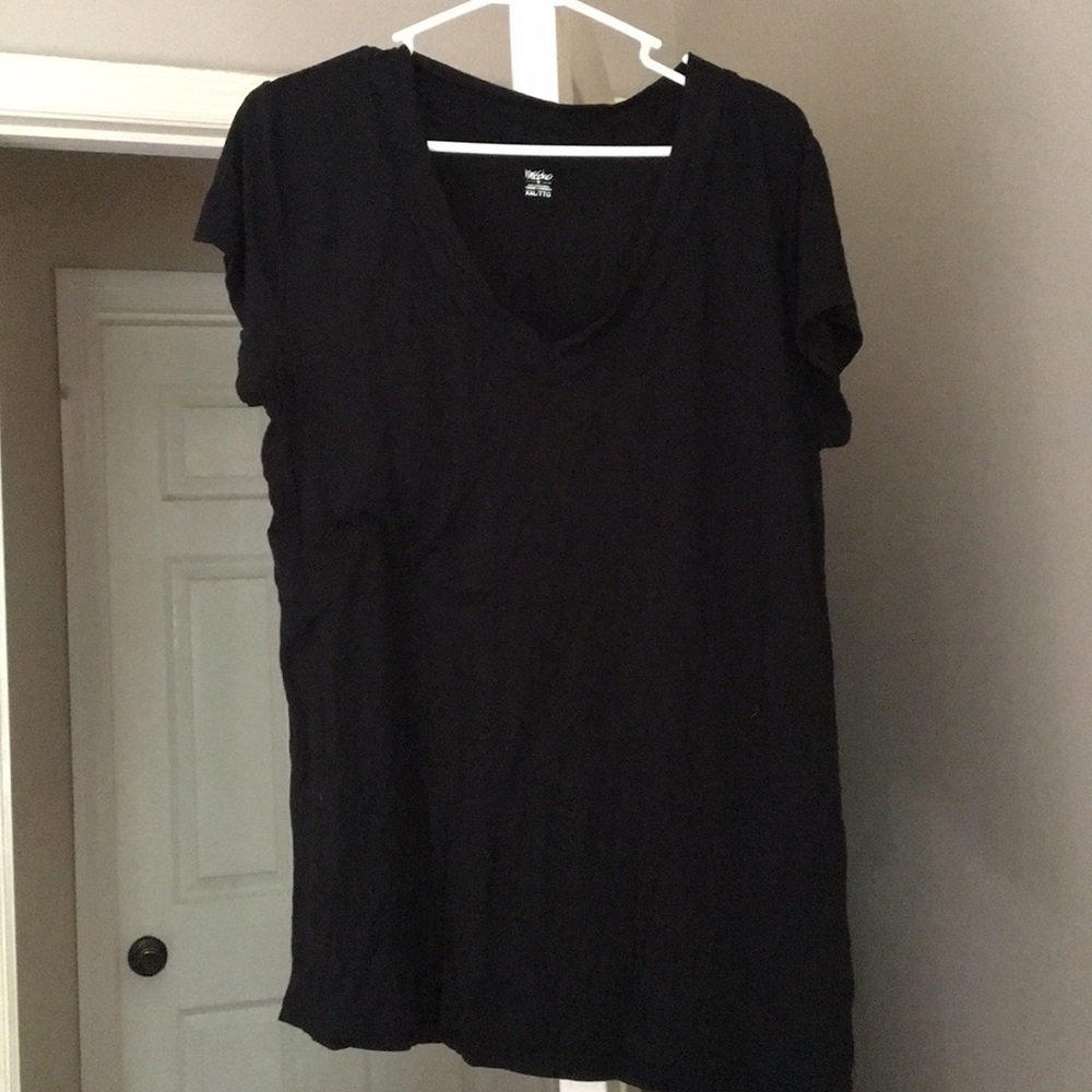 Black V neck shirt