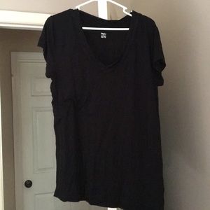 Black V neck shirt