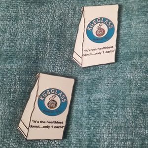 KGB Glass Doughnut Bags Hat Pins