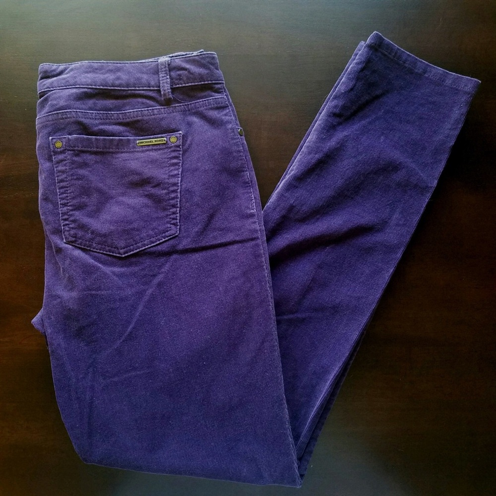Gorgeous purple Michael Kors corduroy jeans