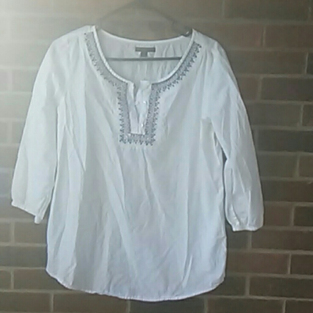 Tunic style blouse.