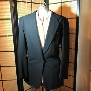Vintage DKNY classic wool black blazer, size 6