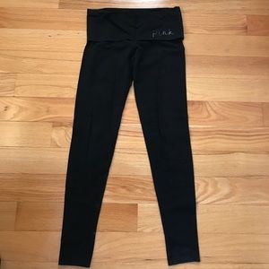 VS PINK black yoga leggings