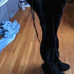 Tall, Suede over knee boots