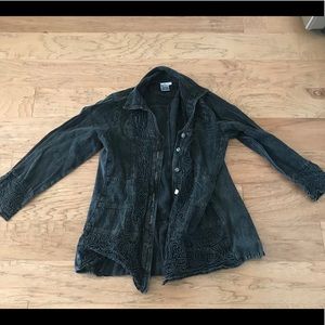 Parsley and sage button down light jacket