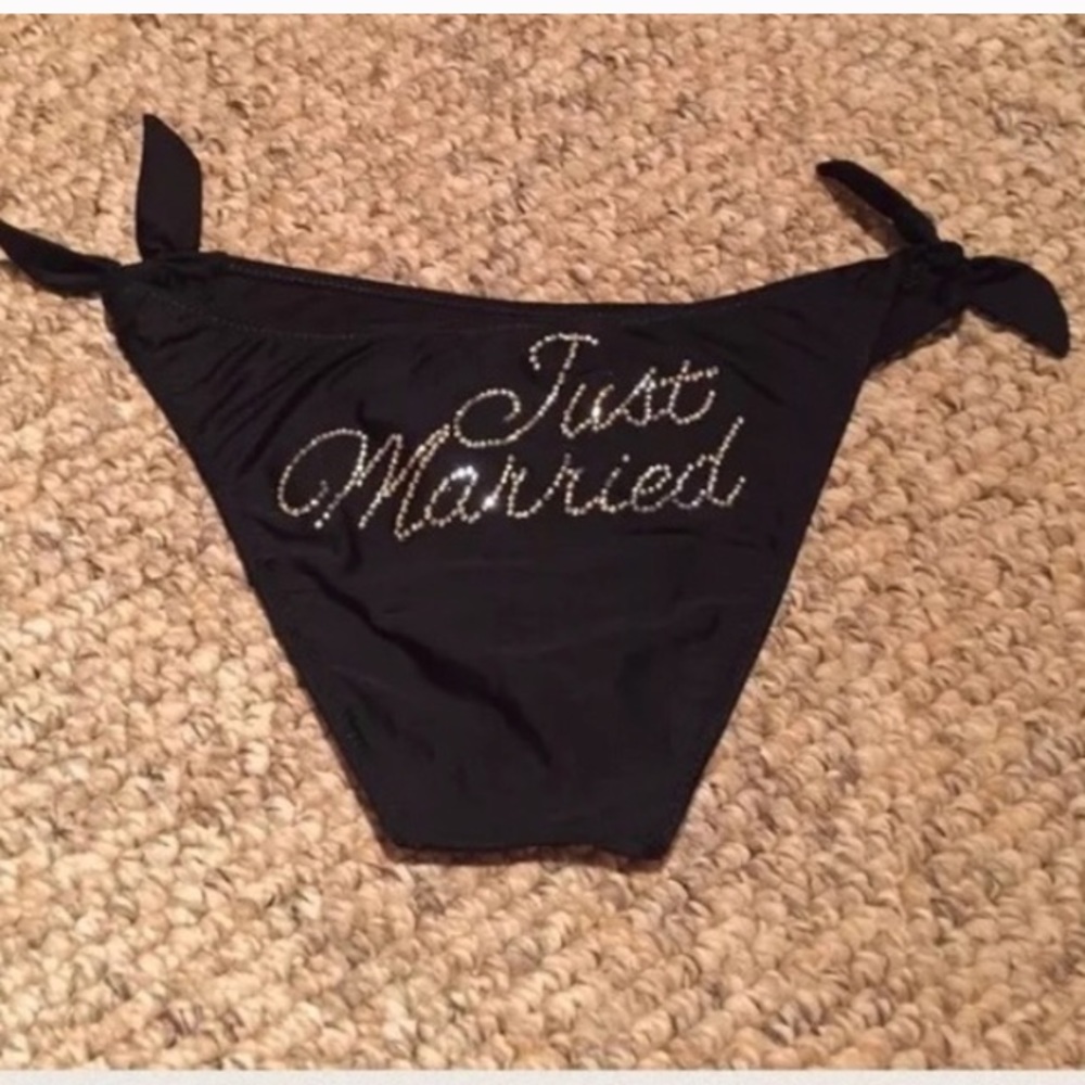 Just married bikini bottom..