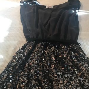 Gray sequin party dress
