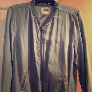 Old Navy light cotton/denim bomber jacket