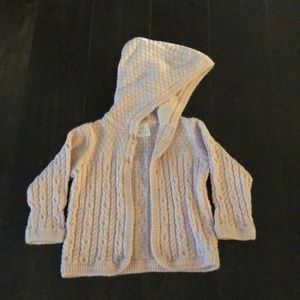 Hanna Anderson pink cardigan size 85
