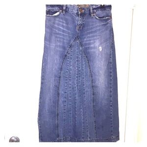 Old navy long jean skirt