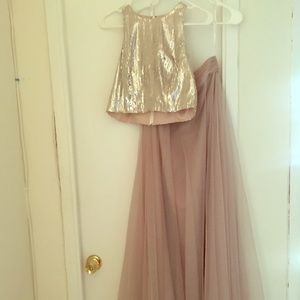Formal two piece gown