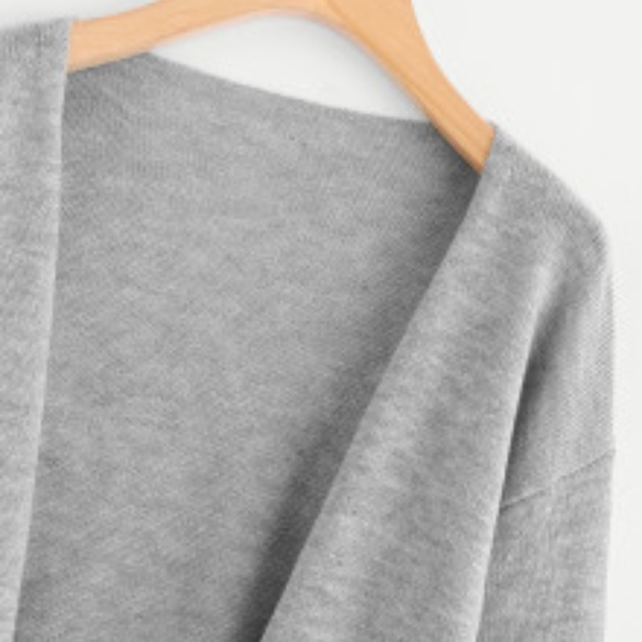 ❤️Faux Fur Sleeve Cardigan Ash - Picture 3 of 5