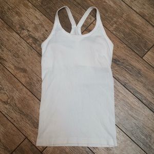 Lululemon Ebb to Street White Tank Size 4
