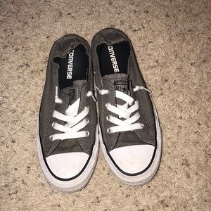 Grey slip on converse