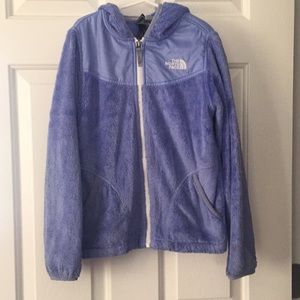 Girls Fleece North Face Zip Hoodie