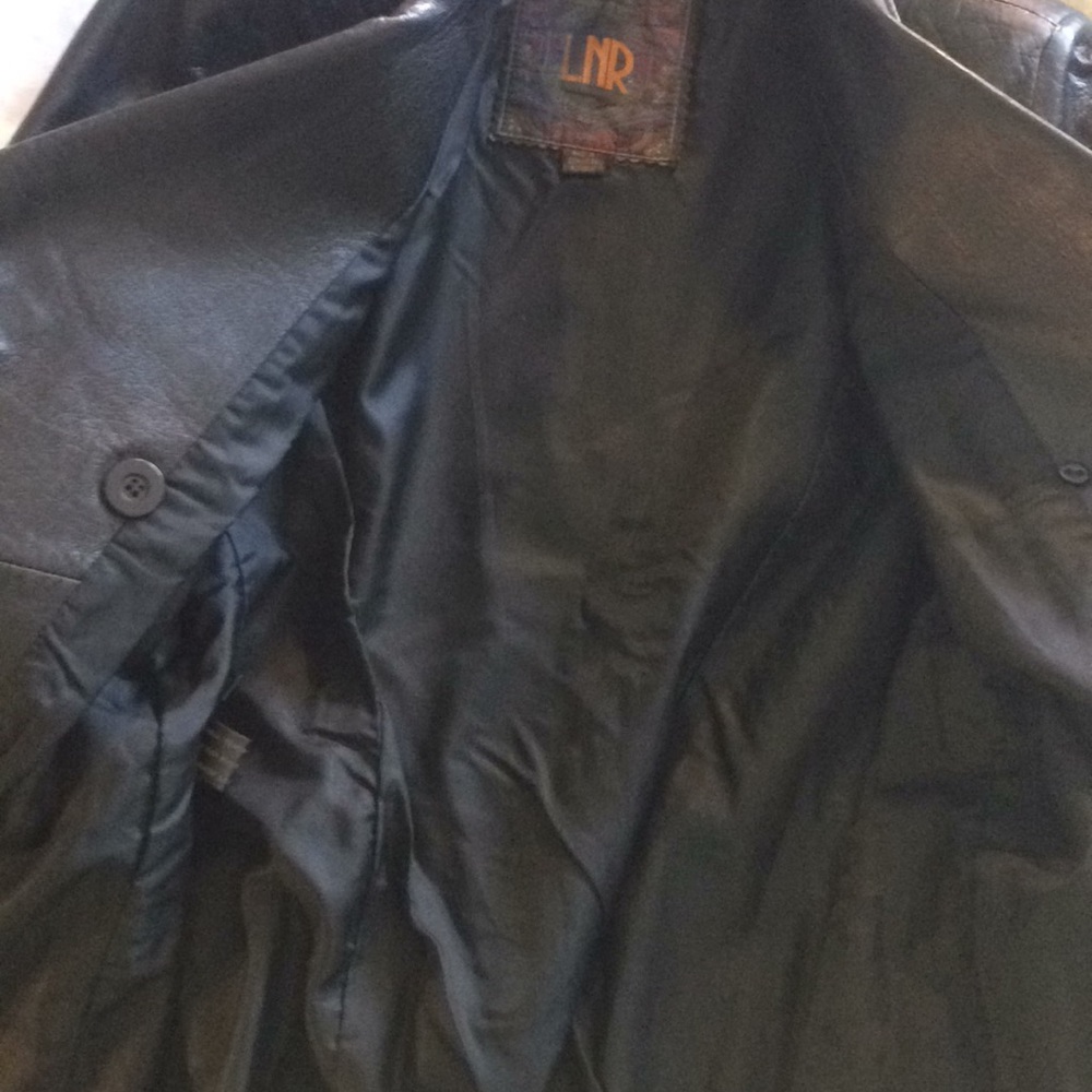 sale 🎉 LNR genleather black jacket guc szXS - Picture 8 of 8