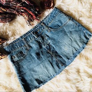 Custom Cut Denim Skirt