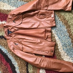 Faux leather jacket