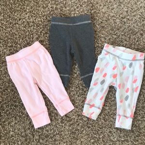 Cloud Island baby girl pants bundle