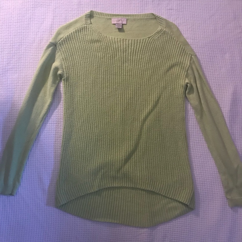 Light green knit sweater