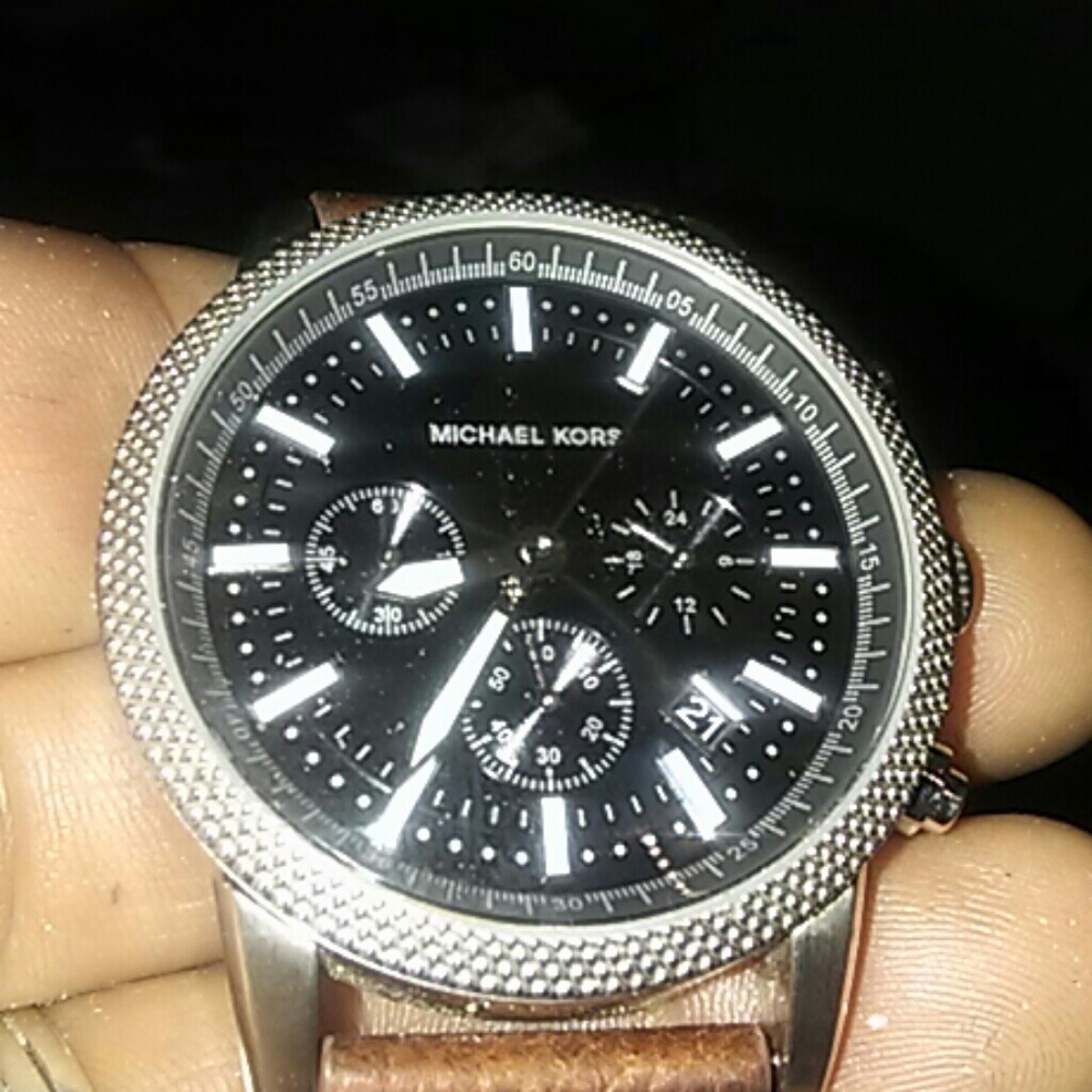 Michael Kors chronograph watch.