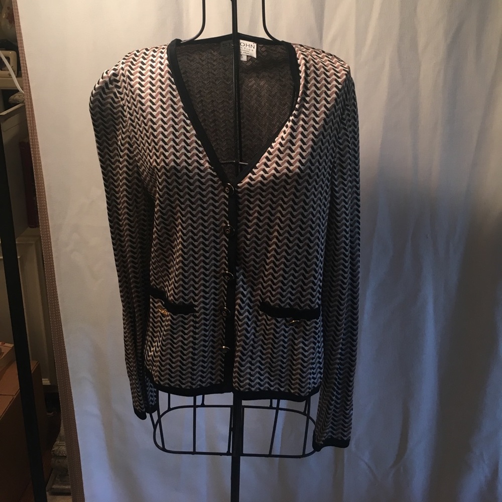 St. John Chevron Sweater